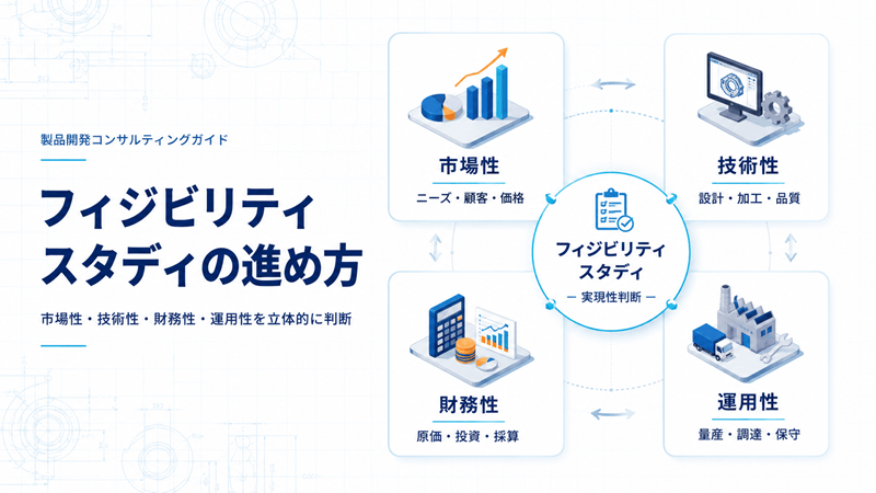 フィジビリティスタディで確認すべき4つの要素